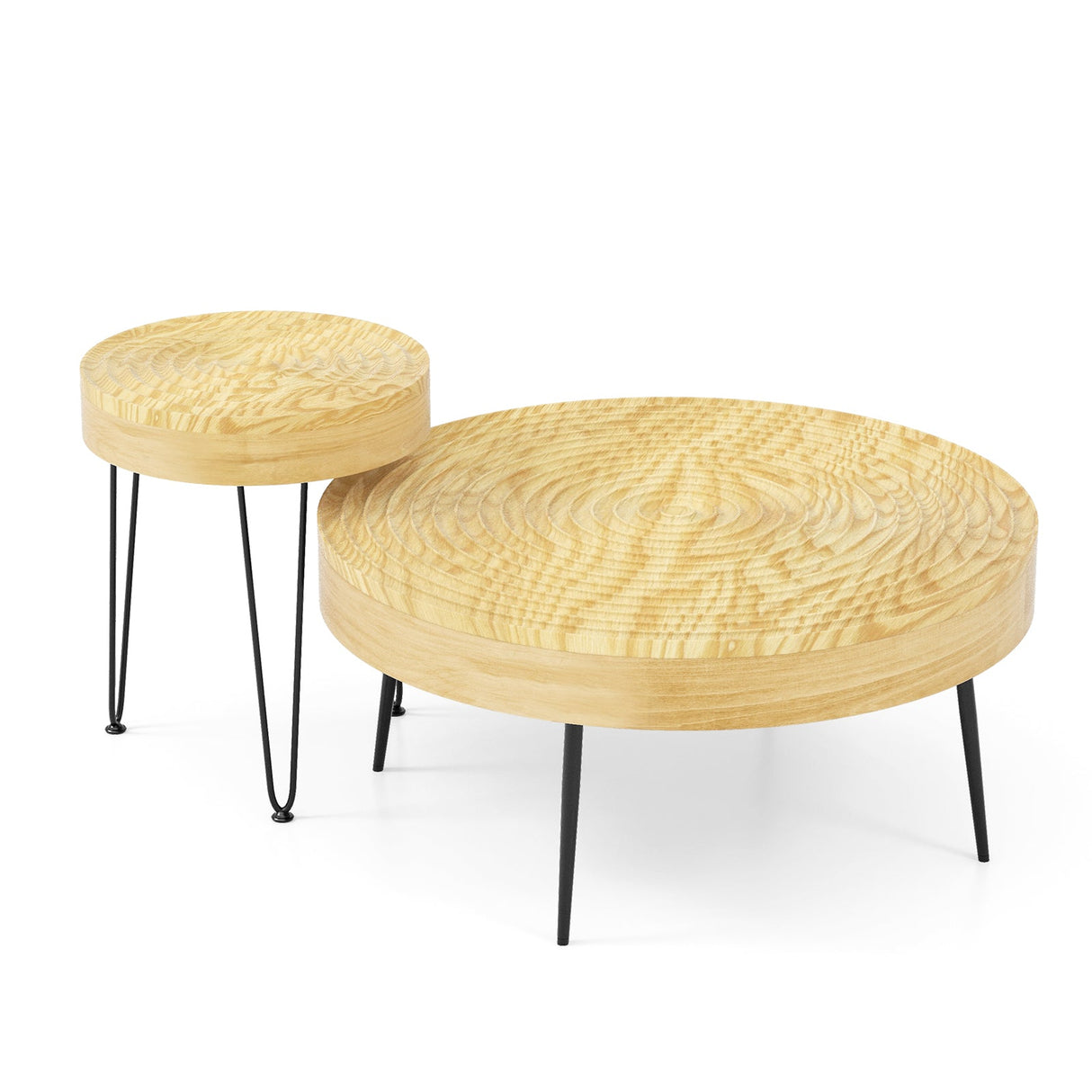 Juego de 2 de madera maciza