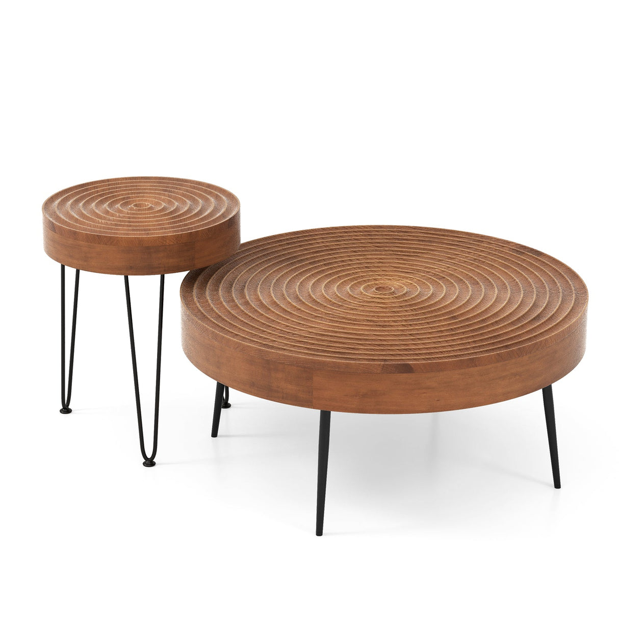 Juego de 2 de madera maciza