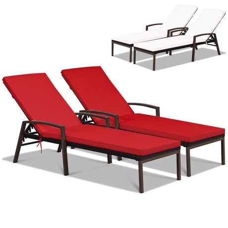Juego de muebles de ratán para patio de 2 piezas