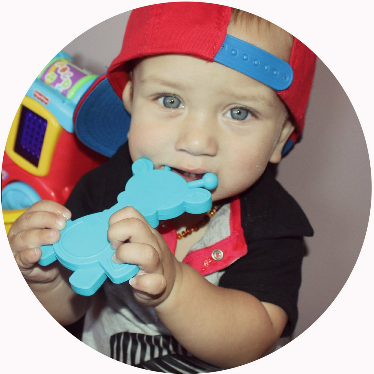 Masticador para bebés Little bamBAM – Cian