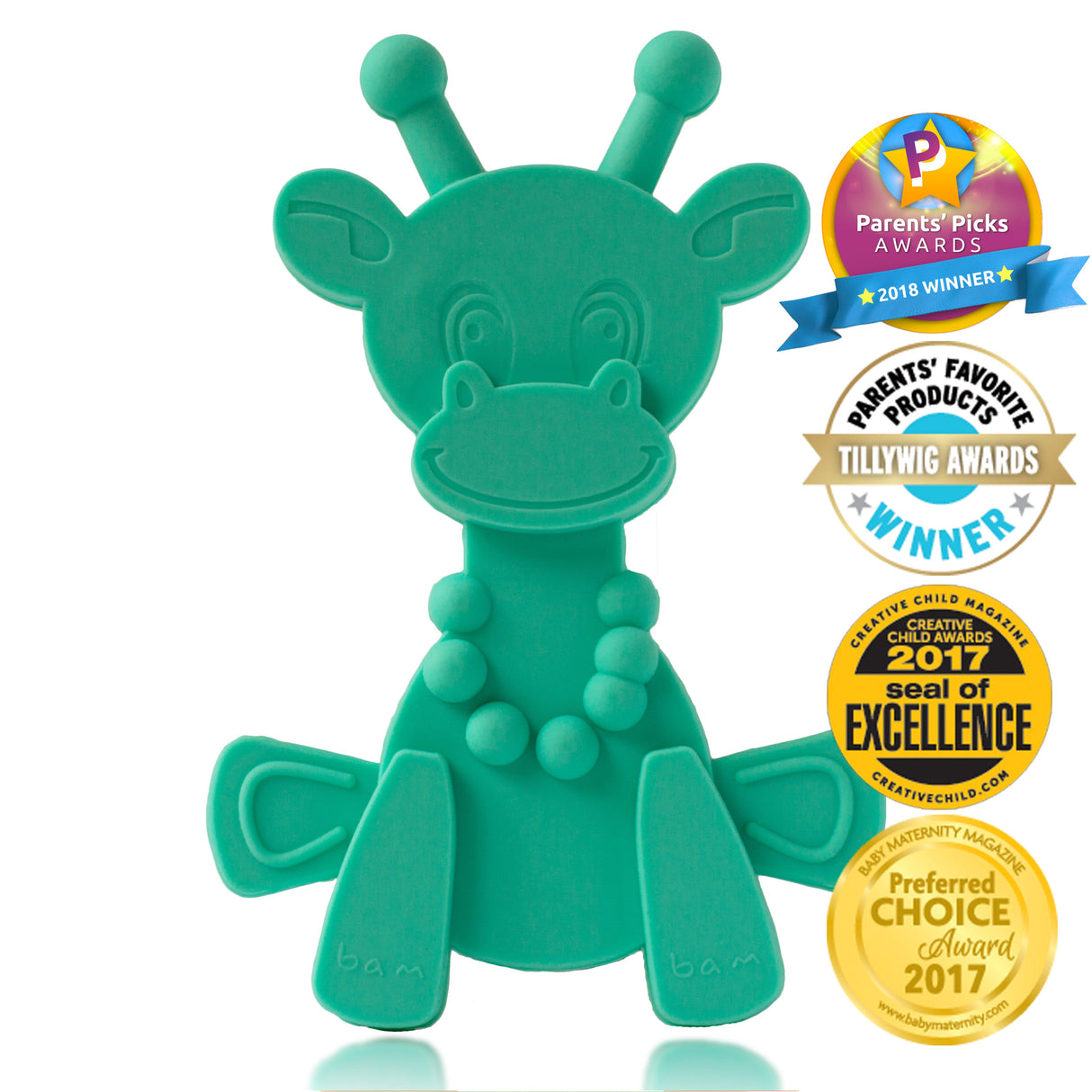 Juguete de dentición para bebé Little bamBAM - Turquesa