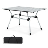 Mesa de camping plegable de aluminio reforzado con bolsa de transporte