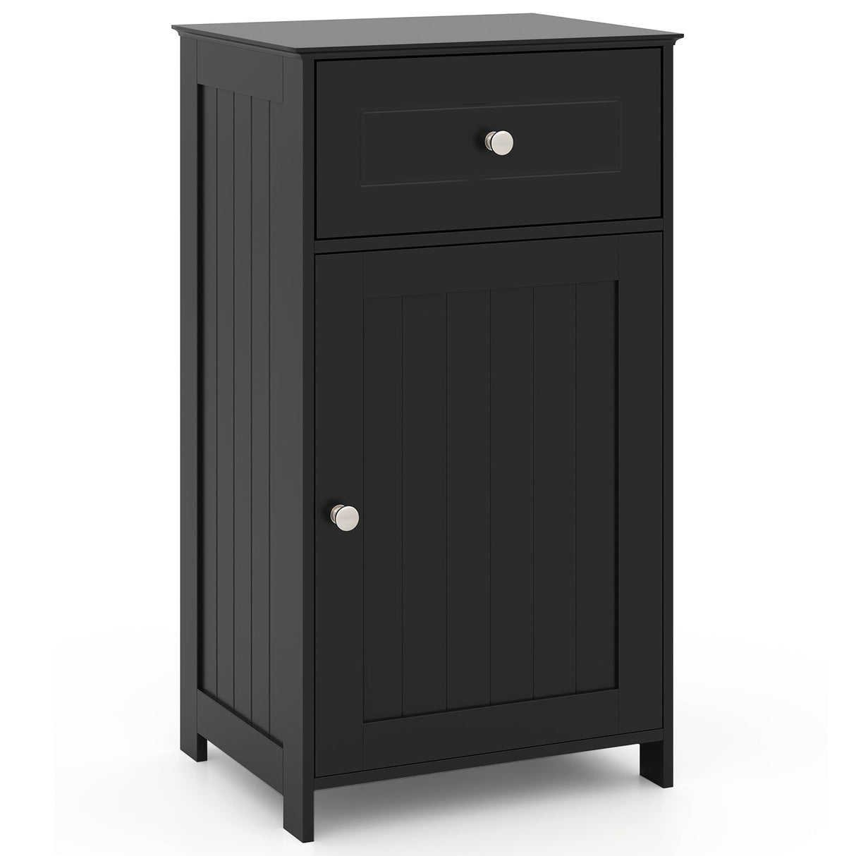 Single Door Bathroom Cabinet with Adjustable Shelf and Drawer