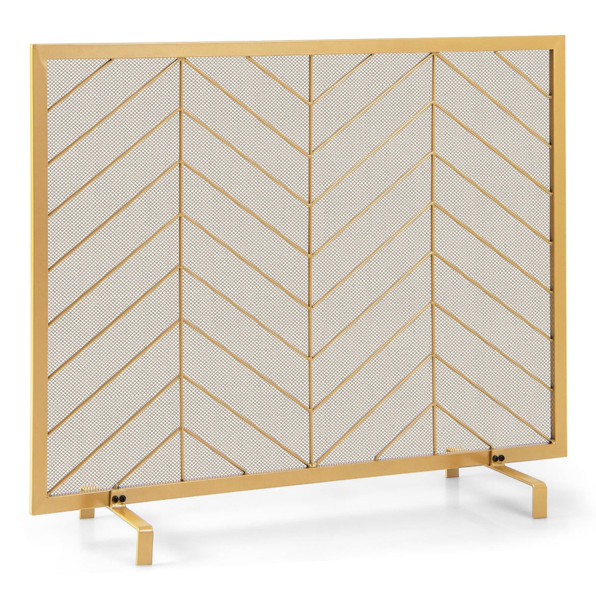 Pantalla para chimenea de un solo panel de 38 x 31 pulgadas