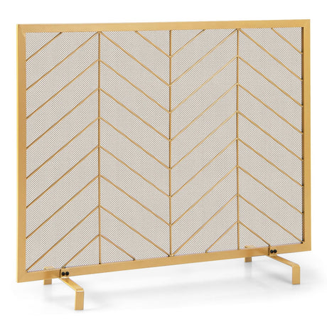 Pantalla para chimenea de un solo panel de 38 x 31 pulgadas