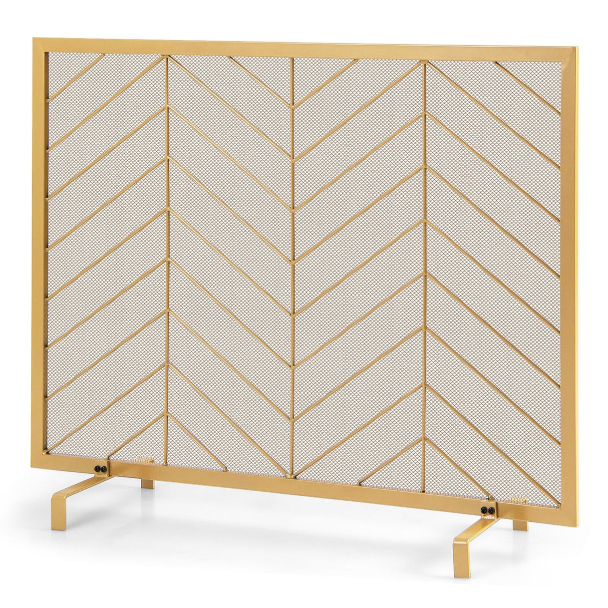 Pantalla para chimenea de un solo panel de 38 x 31 pulgadas