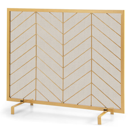 Pantalla para chimenea de un solo panel de 38 x 31 pulgadas