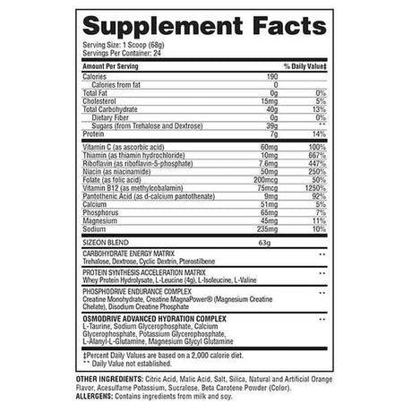 Gaspari Nutrition SizeOn, 24 Servings