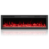 Smart WiFi Electric Fireplace Wall Mounted & Recessed 750W/1500W Heater