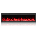 Smart WiFi Electric Fireplace Wall Mounted & Recessed 750W/1500W Heater
