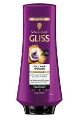Gliss Full Hair Wonder: Anti Hair Loss Cream - Biotin & Collagen Hair Strengthening, Volumizing Conditioner Treatment (12.17 fl oz)