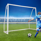 Portería de fútbol de 2,4 m x 1,8 m con estacas para el suelo y conos de fútbol