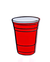 Marcador de bola de vaso de fiesta rojo