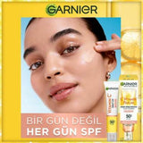 Garnier Daily Sunscreen Face Cream with Vitamin C & SPF50+ - Brightening, Vegan Formula for Sensitive Skin