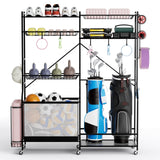 Organizador de equipo deportivo para garaje