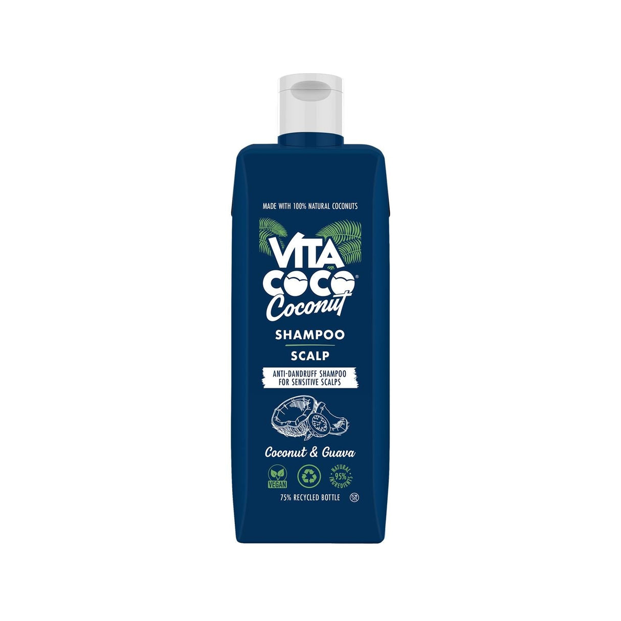 Vita Coco Anti-Dandruff Shampoo for Sensitive Scalp - Gentle Hair Care, 13.53 fl oz