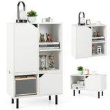 Estantería apilable con estante y cubos ajustables - Blanco