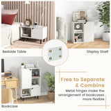 Estantería apilable con estante y cubos ajustables - Blanco
