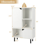 Estantería apilable con estante y cubos ajustables - Blanco