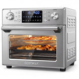 Horno de encimera de convección de acero inoxidable con función para hornear - Plateado