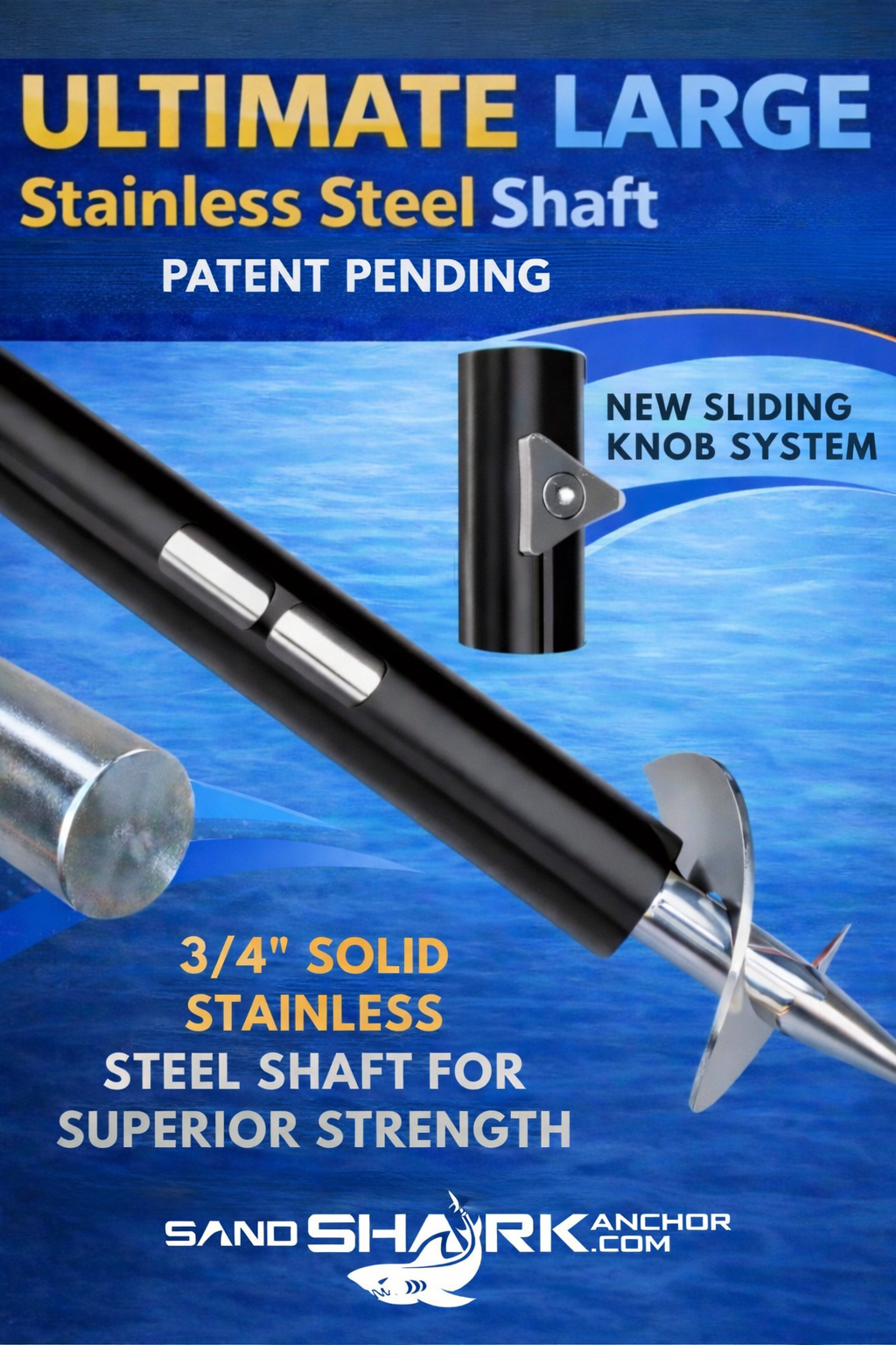 Ultimate Large - Hélice de primera calidad para barcos y pontones, de acero inoxidable (29"-48", caja)