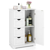 Standing Indoor Wooden Cabinet with 4 Drawers