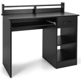 Mesa Portátil de Estudio con Cajón y Bandeja para Teclado
