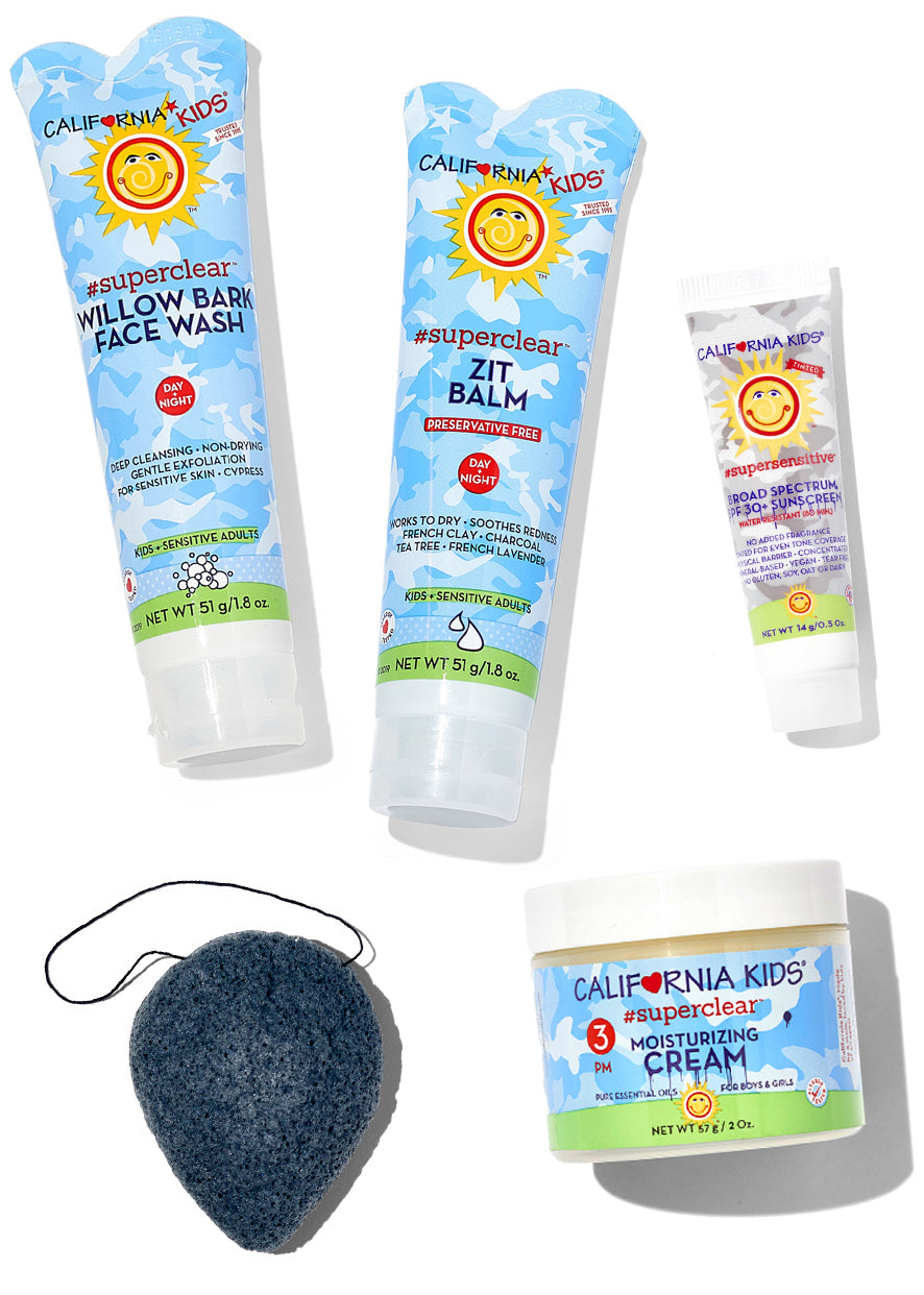 Kit de cuidado de la piel en 3 pasos California Kids® #superclear™