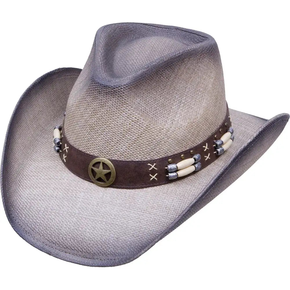 Deadwood Trading Hankshaw - Sombrero vaquero de paja Toyo