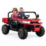 12V 2-Seater Kids Ride On Dump Truck with Dump Bed and Shovel