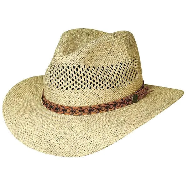 Bullhide Tropical Breeze - Sombrero de exterior de paja Panamá