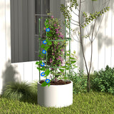 3-Pack Garden Trellis 40 Inch Tall Plant Support Stands with Clips and Ties