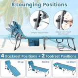 Tanning Chair with Face Arm Holes Folding Chair