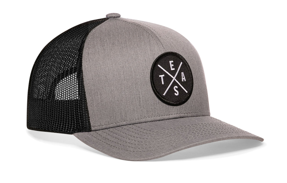 Te(X)As Trucker Hat  |  Gray-Black Te(x)as X Snapback