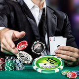 Juego de fichas de póquer Texas Hold'em con 300 fichas - Negro