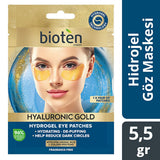 Bioten Hyaluronic Gold Eye Mask - Natural Skincare for Dark Circles & Puffiness Reduction