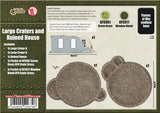 Flames of War: Large Craters and Ruined House
