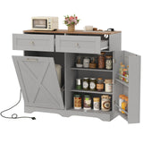 Cubo de basura basculante con enchufes y estante ajustable