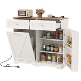 Cubo de basura basculante con enchufes y estante ajustable