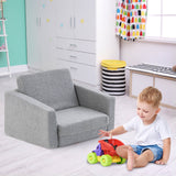 Sofá y tumbona convertible 2 en 1 para niños - G