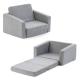 Sofá y tumbona convertible 2 en 1 para niños - G