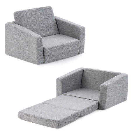 Sofá y tumbona convertible 2 en 1 para niños - G