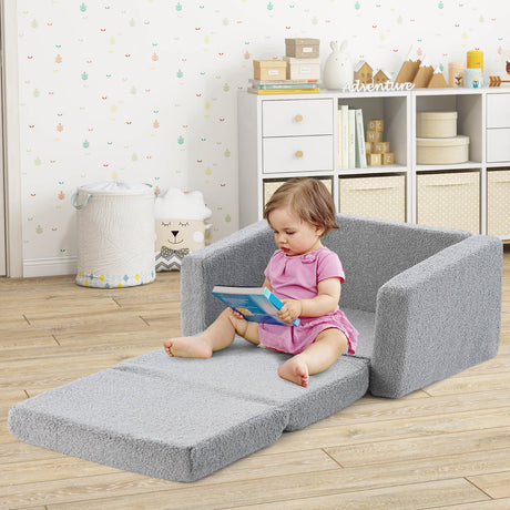 Sofá y tumbona convertible 2 en 1 para niños - G