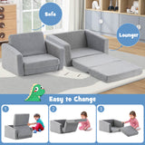 Sofá y tumbona convertible 2 en 1 para niños - G