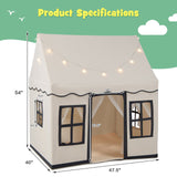 Casa de juegos grande para niños pequeños con luces de estrellas