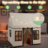 Casa de juegos grande para niños pequeños con luces de estrellas