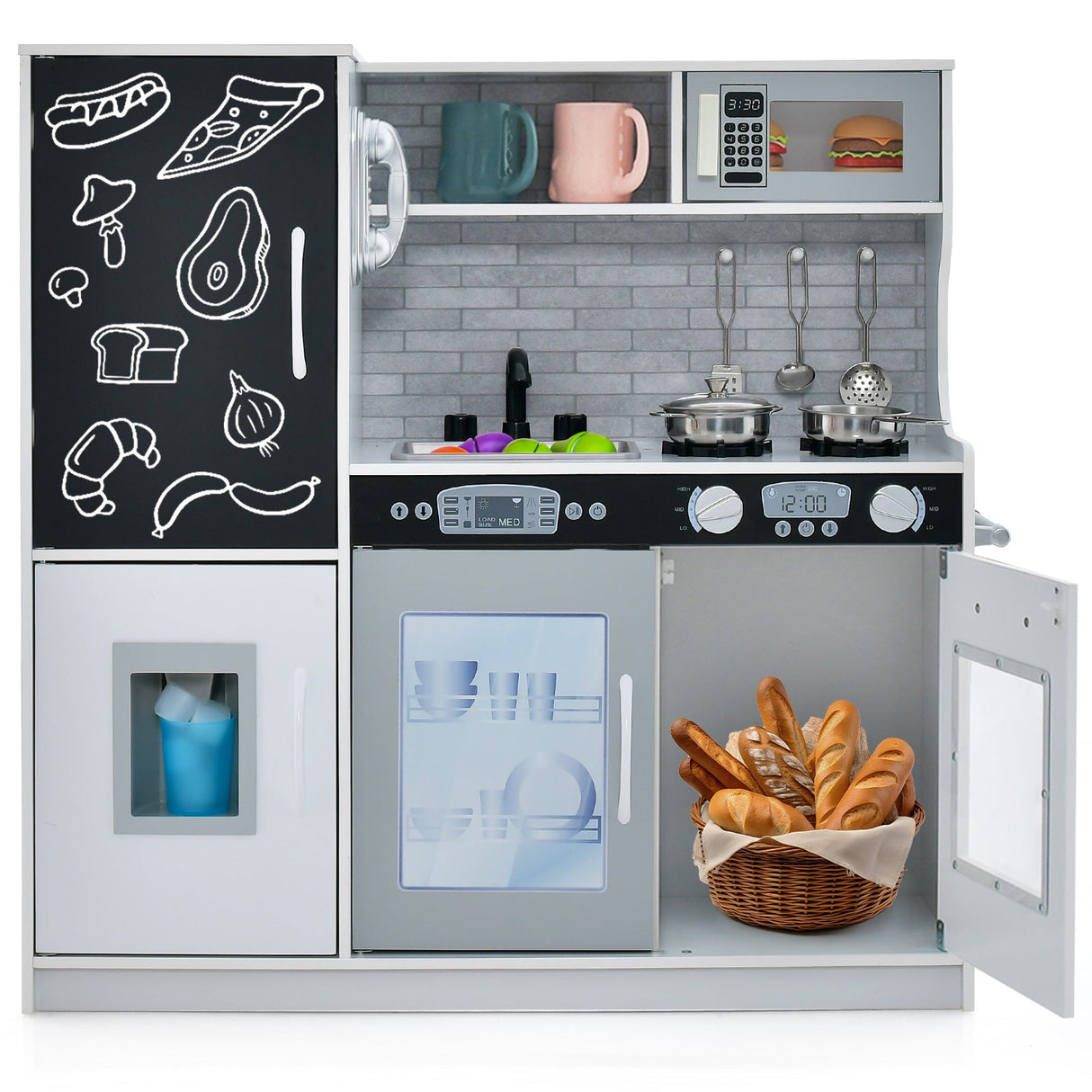 Cocina de juguete para niños y niñas de 3 a 6 años