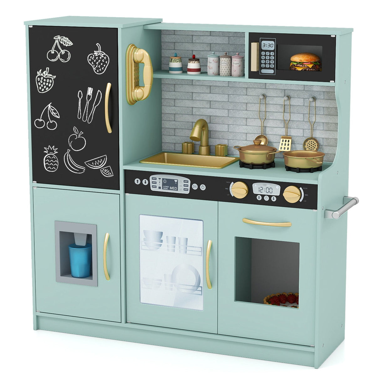 Cocina de juguete para niños y niñas de 3 a 6 años