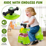 Coche deslizante andador para niños pequeños con luces y música