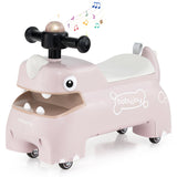 Coche deslizante andador para niños pequeños con luces y música